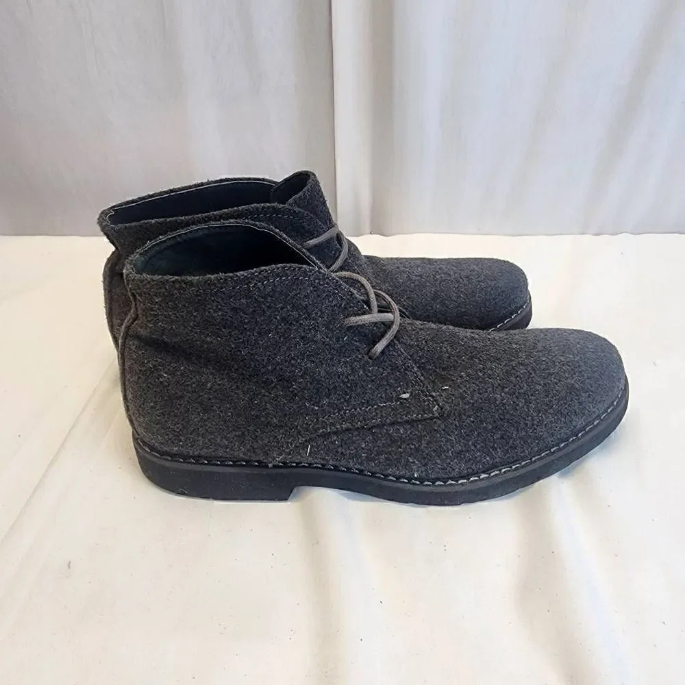 Express Men's Grey Wool Chukka Boots Size 7